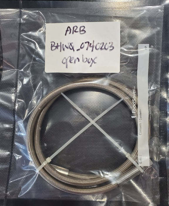 Arb Open Box 0740203 Stainless Steel Braided Ptfe Hose Size 1/4 In. X 1.0M Long 0740203