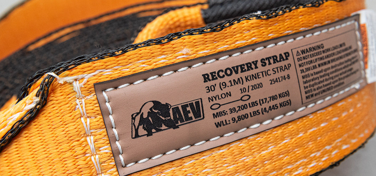 AEV Kinetic Recovery Strap - 80808015AA 80808023AA