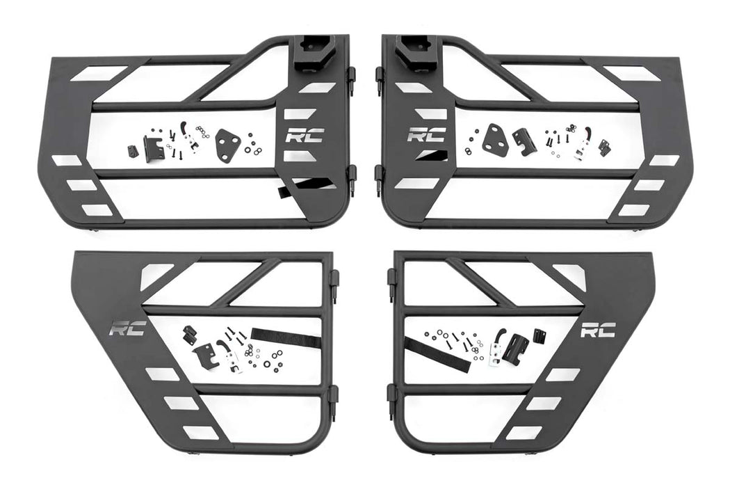 Rough Country compatible with Jeep Steel Tube Doors, Front & Rear (18-20 Jl/ 2020 Gladiator) 10619