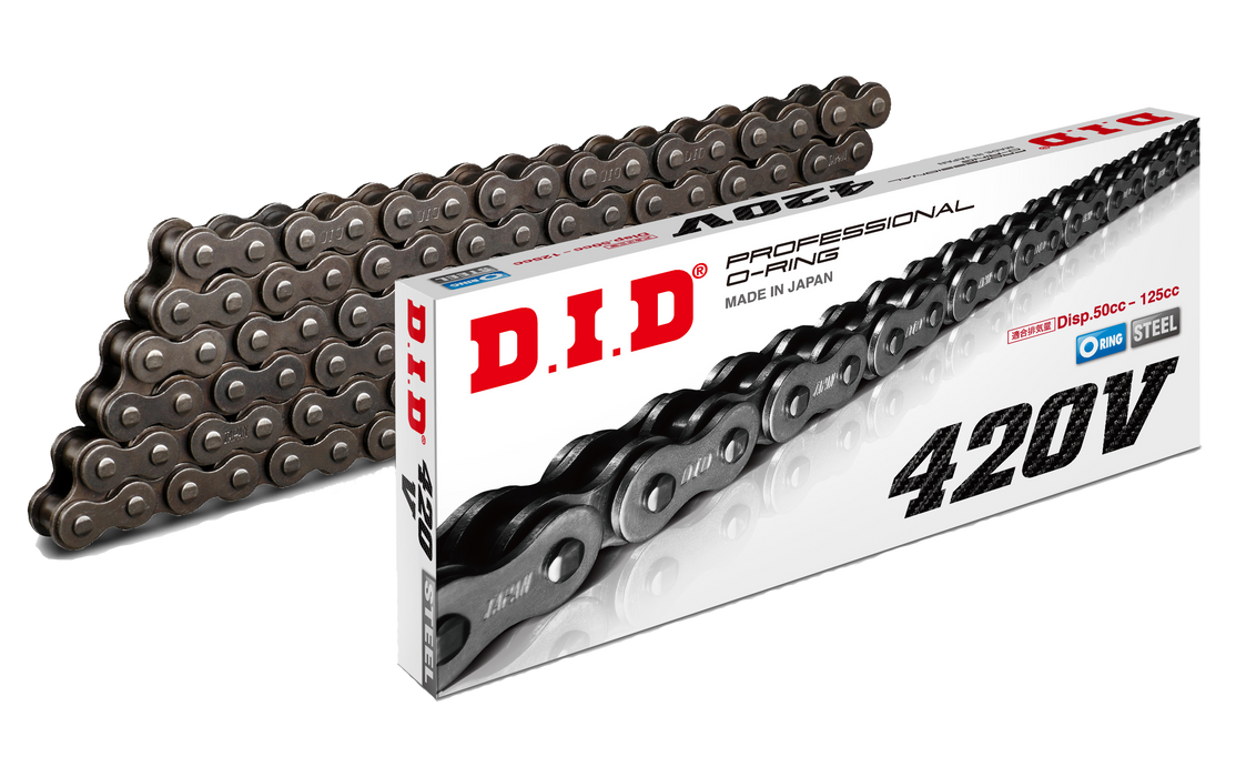 D.I.D. 420V-100L Pro "Vo-Ring" Chain Natural 420VX100RB