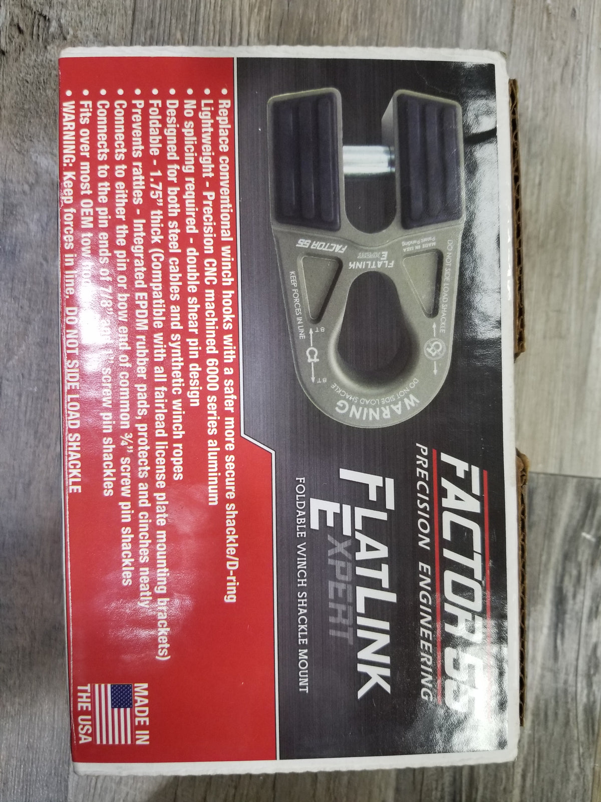 Factor 55 Flatlink E (Expert) Shackle Mount Assembly In Blue 00080-02