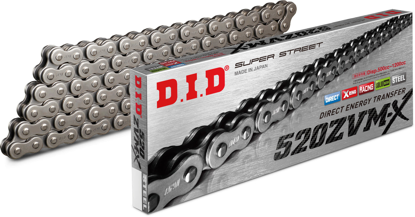 D.I.D. Did 520 Zvm-X Series X-Ring Chain 160 Links Natural 520ZVMXX160Z