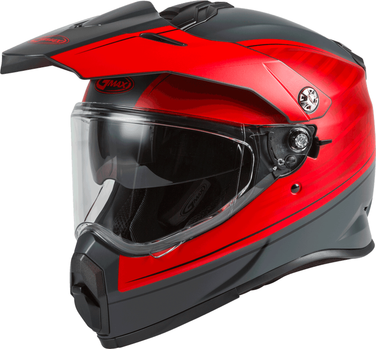 Gmax At-21 Adventure Raley Helmet Matte Grey/Red Xs G1211033