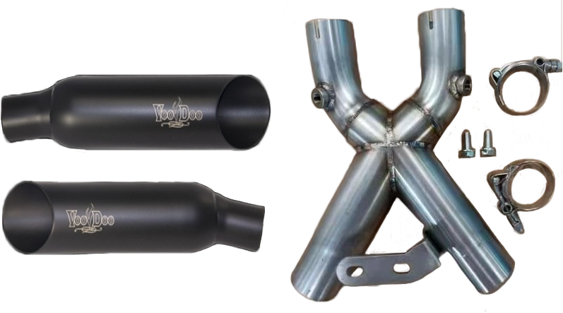 Voodoo Dual Mufflers Black 2022-23 Fits Suzuki Hayabusa #Vebusam2Cdb VEBUSAM2CDB