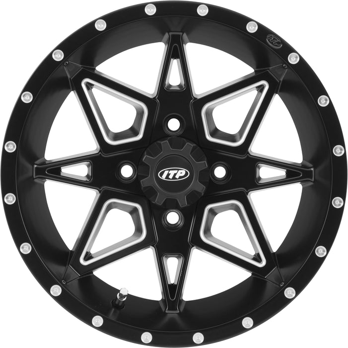 Itp (I.T.P.) Tornado Ally Aluminum Wheels Matte Black 14X7 2+5 4/110 1421954727B