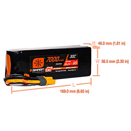 Spektrum RC 6S Smart G2 LiPo 30C Battery Pack w/IC5 Connector (22.2V/7000mAh)