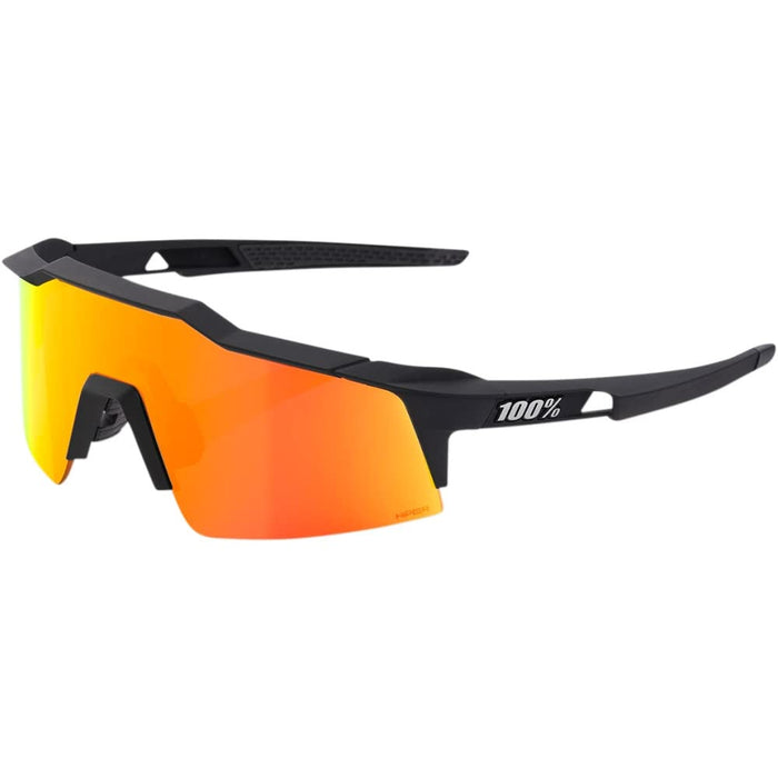 100% Men'S Speedcraft Xs Sunglasses,One Size,Soft Tact Black/Red 60009-00008