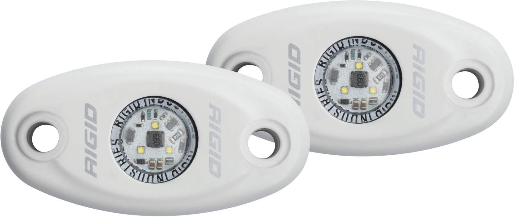 Rigid Industries A-Series Light - White - Low Strength - Cool White - Set of 2
