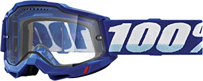 100% Accuri 2 Enduro Mountain Bike & Motocross Racing Protective Goggles (Blue Clear Lens) 50016-00002
