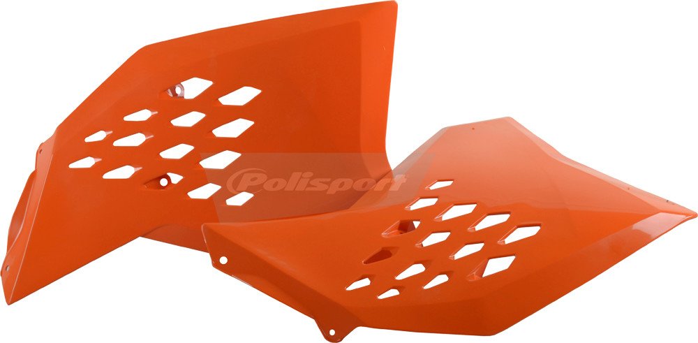 Polisport Radiator Shroud Set (Orange) For 07-10 Ktm 250Sxf 8428200002