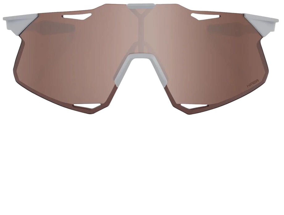 100% Hypercraft Sport Performance Frameless Sunglasses (Matte Stone Grey Hiper Crimson Silver Mirror Lens) 60000-00011