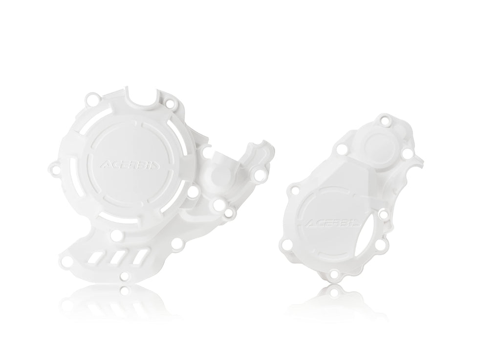Acerbis X-Power Engine Cover Kit (White) For 16-18 Ktm 250Sxf 2732130002