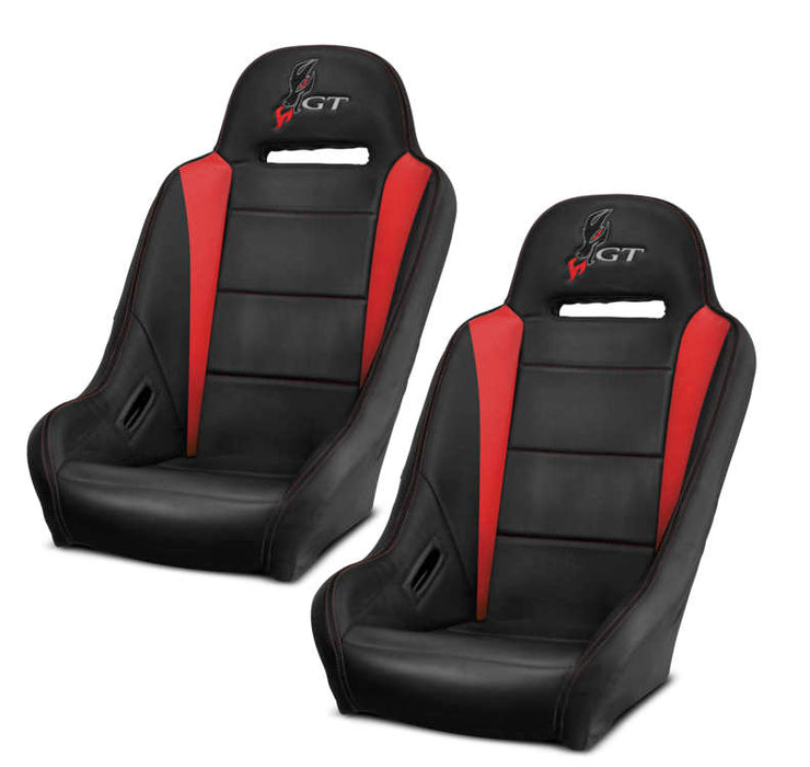 Dragonfire Racing® Highback Gt Seat Pr Blk/Red Black/Red 15-1158