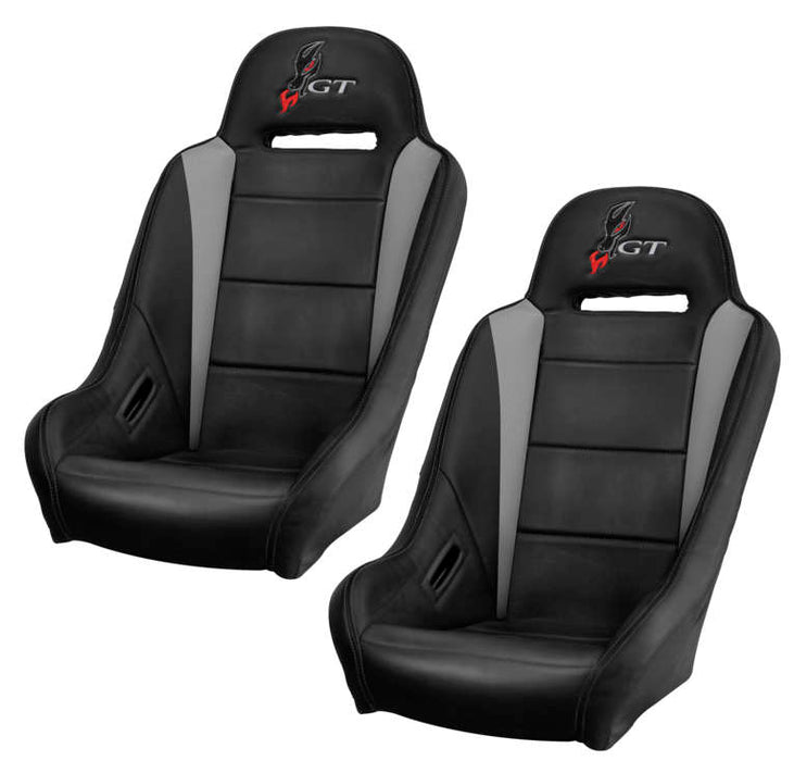 Dragonfire Racing® Highback Gt Seat Pr Blk/Gry Black/Grey 15-1159