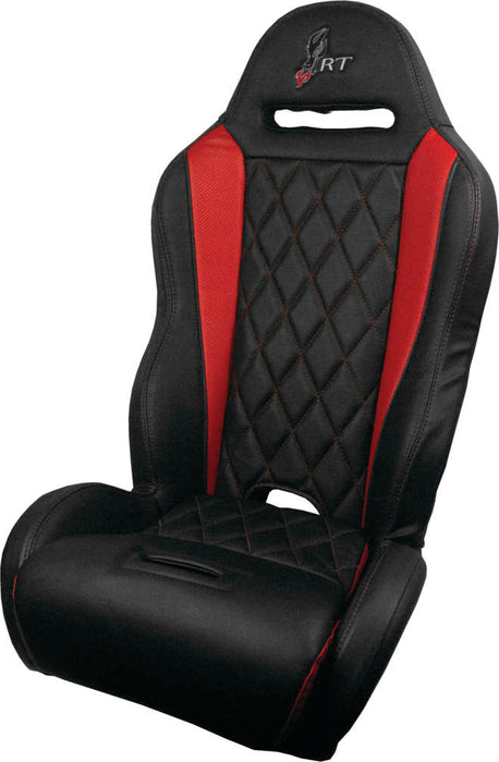 Dragonfire Racing® Highback Rt Seat Dimnd Pr Blk Black/Red 15-0068