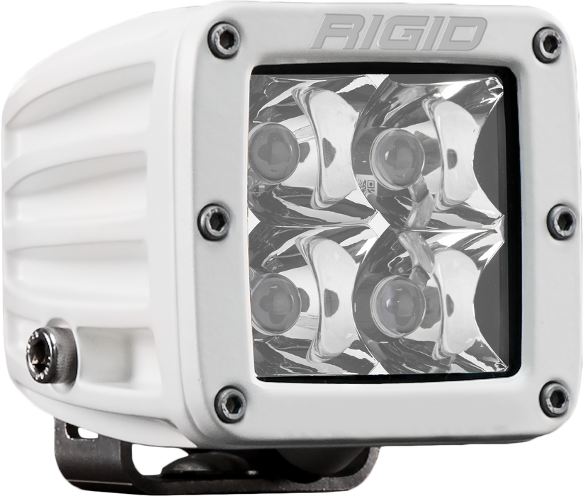 Rigid D-Series Pro Led Light, Spot Optic, Surface Mount, White Housing, Single 601213