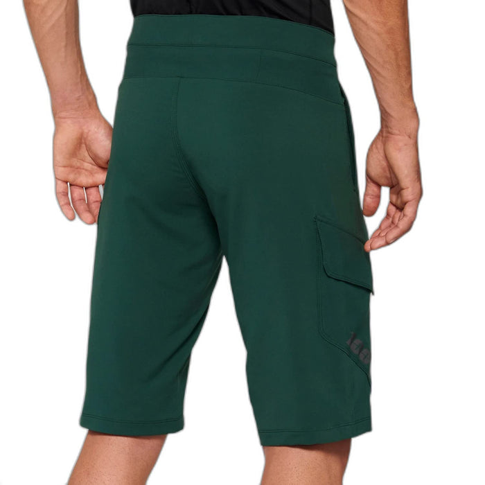 100% Ridecamp Biking Shorts All Mountain Riding Apparel Forest Green 40029-00017