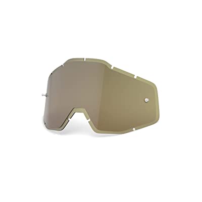 100% 1 Goggle Replacement Lens Racecraft, Accuri, Strata Compatible (Injected Anti-Fog-Hd Olive) 51004-015-02
