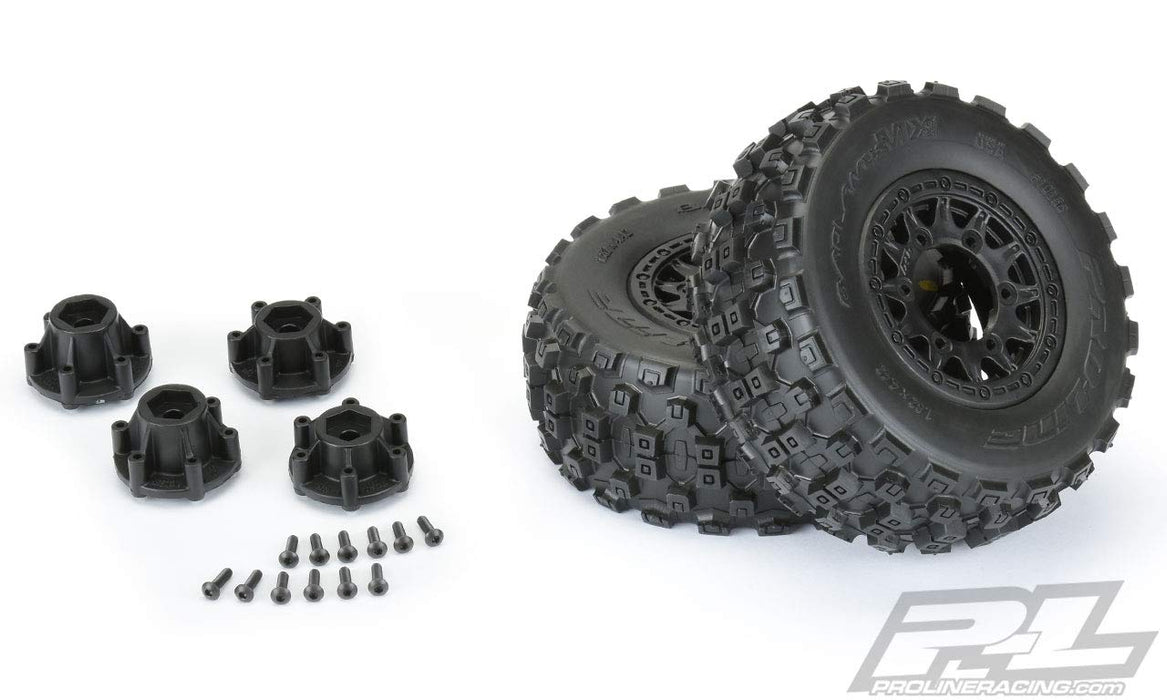 Pro-Line Racing 1/10 Badlands MX M2 Fr/Rr 2.2"/3.0" SC Mounted 12mm Blk Raid 2 PRO1015610