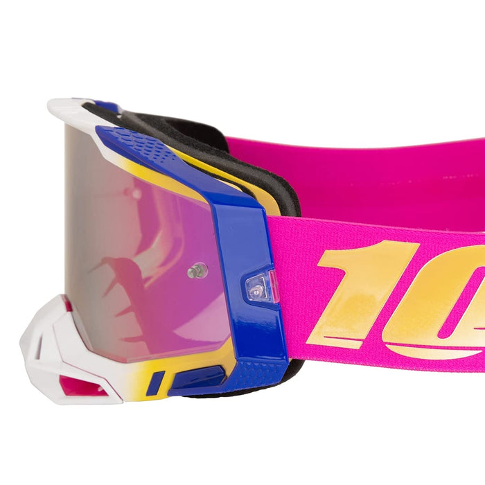 100% Racecraft 2 Goggle Mission Mirror Pink Lens 50010-00012