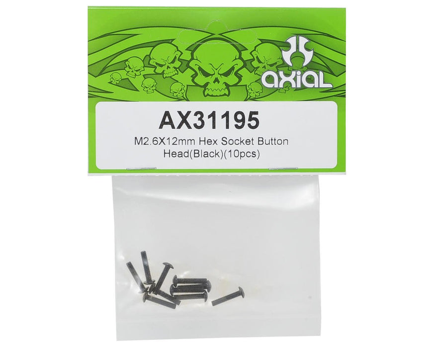 Axial AX31195 Hex Socket Button Head 2.6x12mm 10 AXIC1195 Elec Car/Truck Replacement Parts
