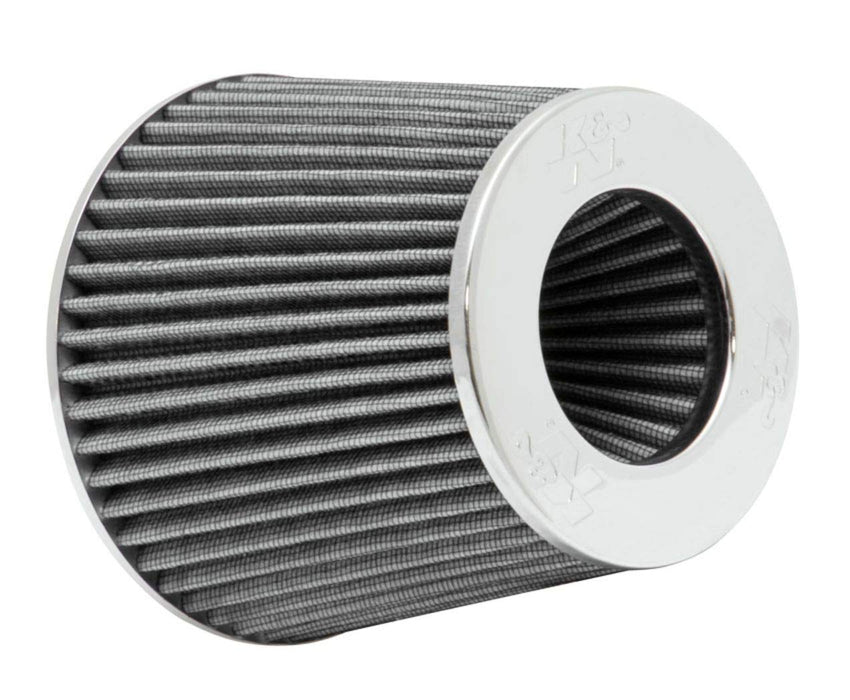 K&N Universal Clamp-On Air Intake Filter: High Performance, Premium, Washable, Replacement Filter: Flange Diameter: 4 In, Filter Height: 5.5 In, Flange L: 1.125 In, Shape: Round Tapered, Rg-1001Wt RG-1001WT