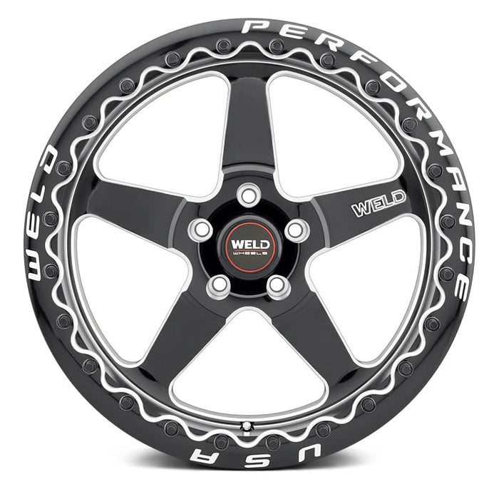 15x10 WELD Performance S904 Ventura BEADLOCK Black Milled Wheel 5x4.75 (50mm)
