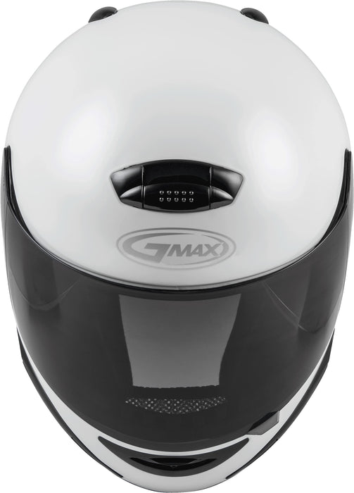 Gmax Gm-38 Full-Face Street Helmet (White, Large) G138016