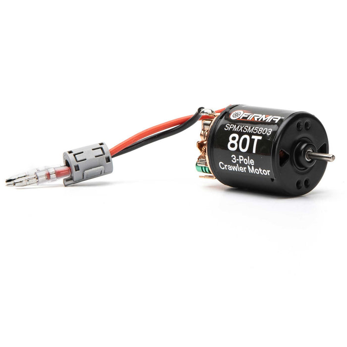 Spektrum SMART Firma 80T Rebuildable 3 Pole Brushed Crawler Motor SPMXSM5803 Electric Motors & Accessories