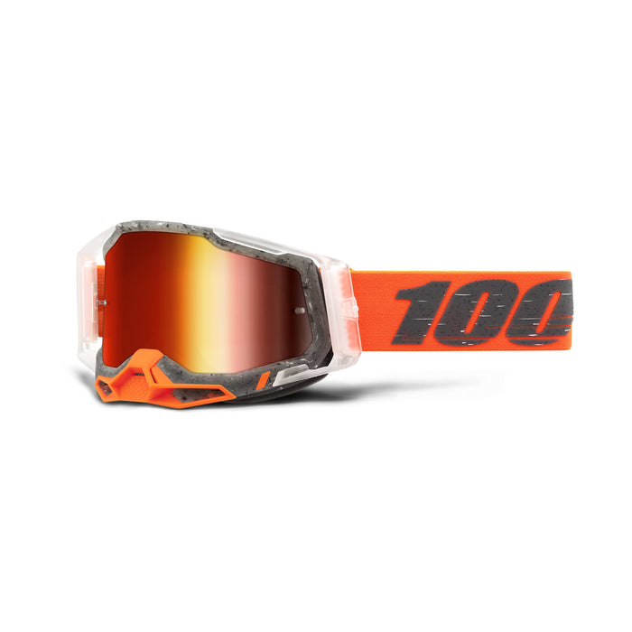 100% Racecraft 2 Goggle Schrute Mirror Red Lens 50010-00014