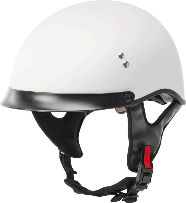 Gmax Hh-75 Motorcycle Street Half Helmet (Matte Black, Medium) H1750075