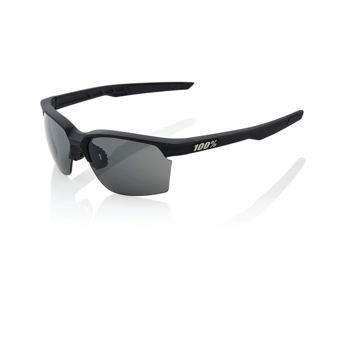 100% Sportcoupe Sport Performance Sunglasses Sport And Cycling Eyewear (Soft Tact Black Smoke) 61020-100-57