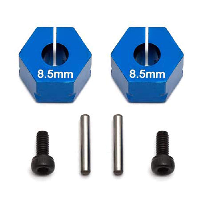 Team Associated Associated 71014 Clamping Wheel Hex T5M , Blue ASC71014