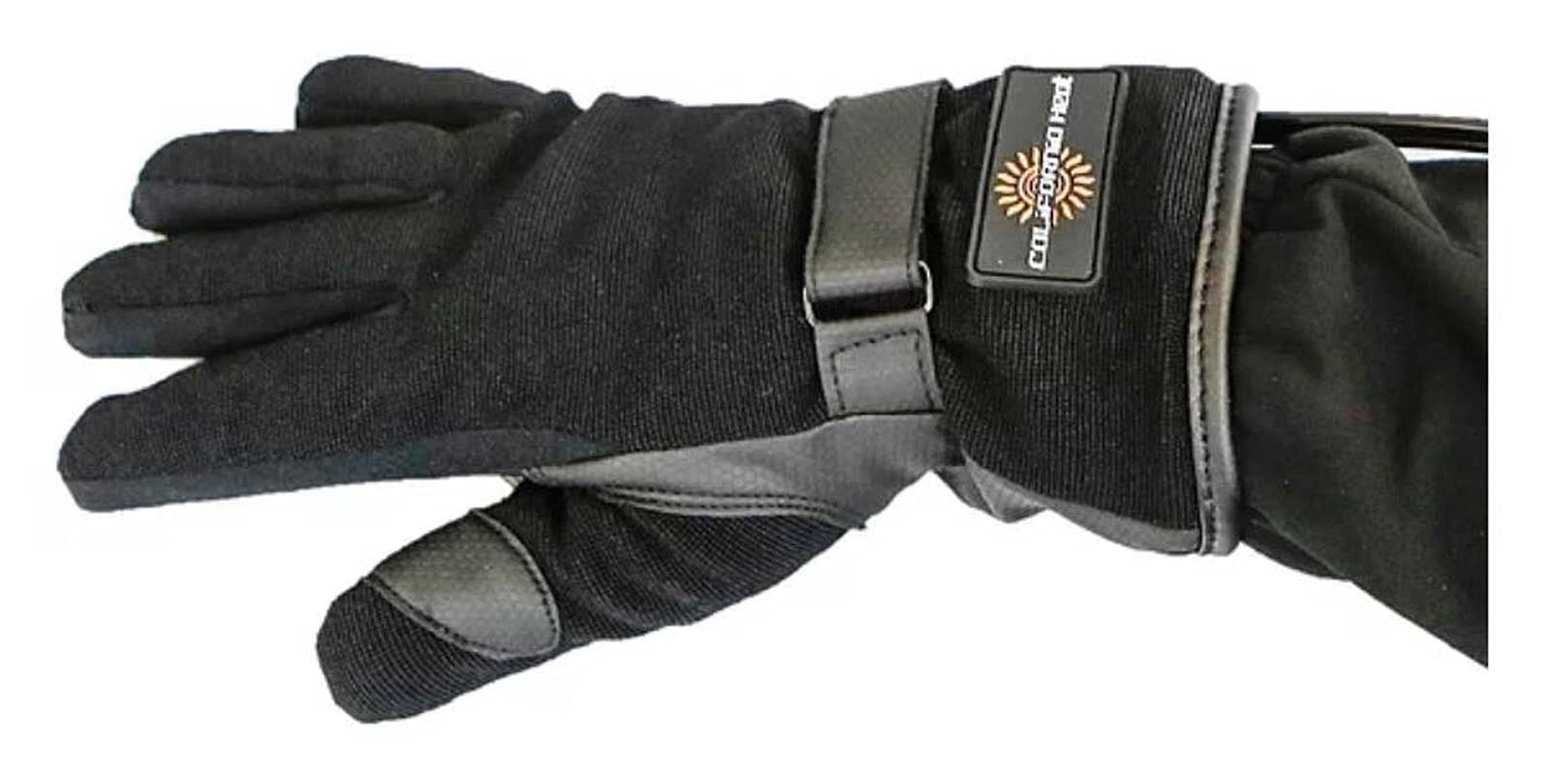 California Heat Sportflex 12V Heated Mens Motorcycle Gloves Black XL