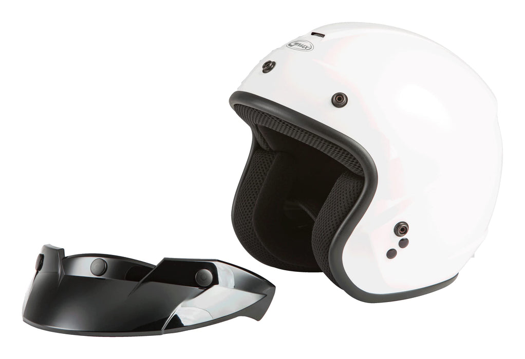 Gmax Of-2 Open-Face Helmet (White, X-Large) G1020017