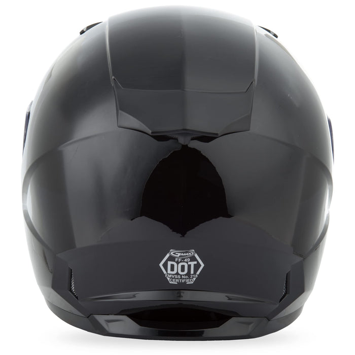 Gmax Ff-49S Full-Face Dual Lens Shield Snow Helmet (Black, X-Small) G2490023
