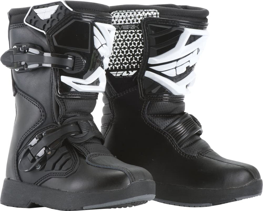 Fly Racing Maverick Mx Youth And Mini Boots (Mini Black, Y12) 364-55098