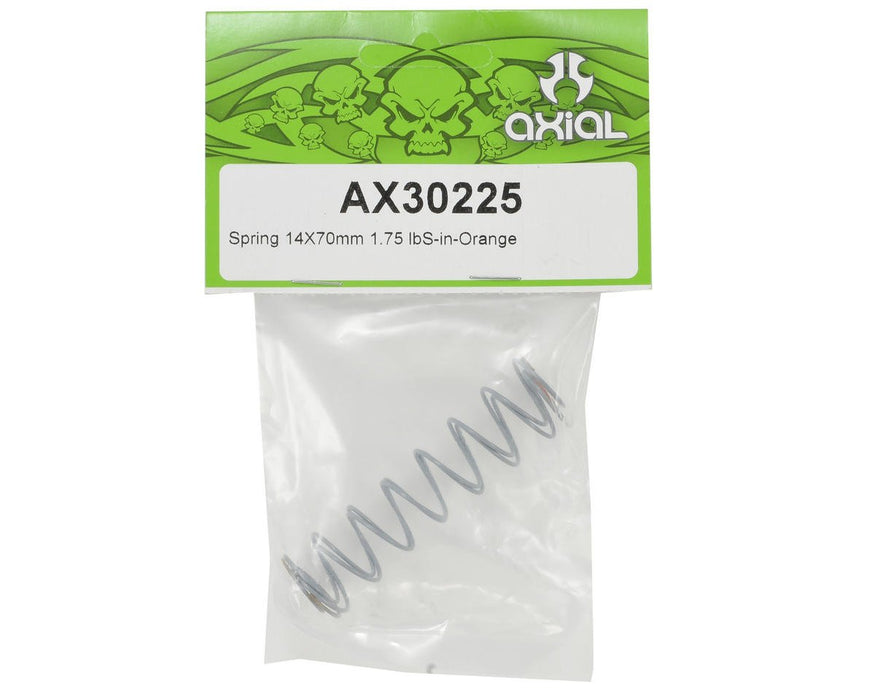 Axial AX30225 Spring 14x70mm 1.75lbs/in Orange 2 AXIC3225 Elec Car/Truck Replacement Parts
