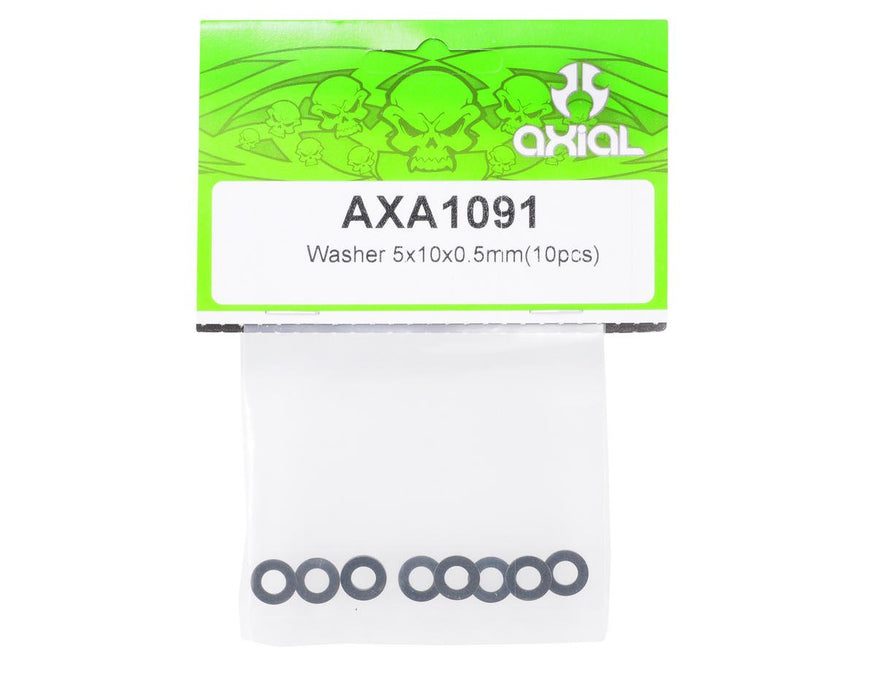 Axial AXA1091 Washer 5x10x.5 Black 10 AXIC1091 Elec Car/Truck Replacement Parts