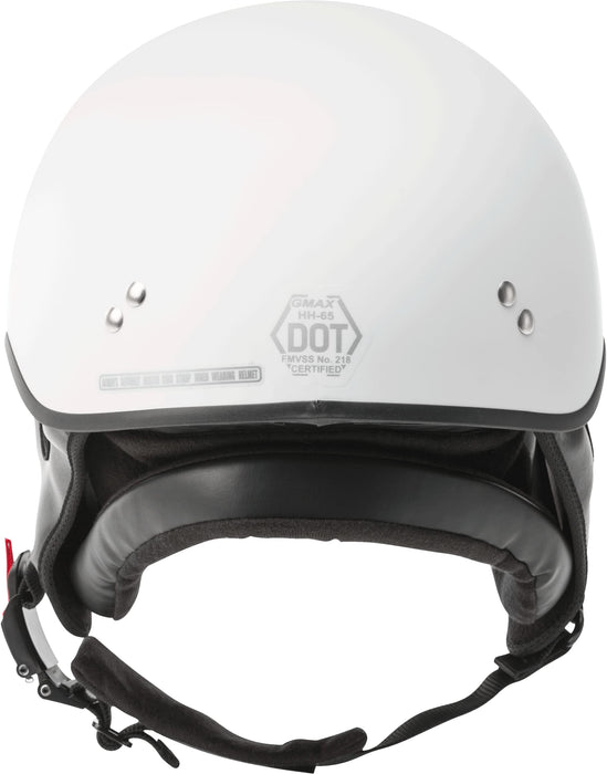 Gmax Hh-65 Naked Motorcycle Street Half Helmet (Tormentor Matte Black/Silver, X-Large) H1658077