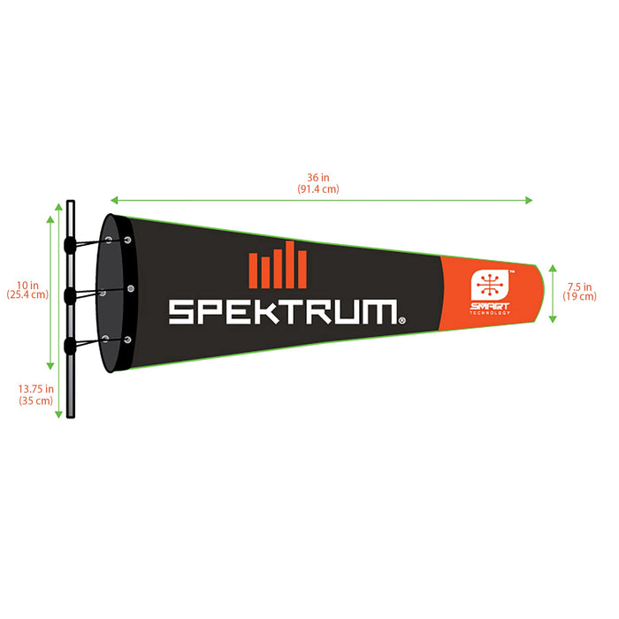 Spektrum Spektrum Smart Airfield Windsock 10x36in SPMPWS100 Miscellaneous Radio Accessories