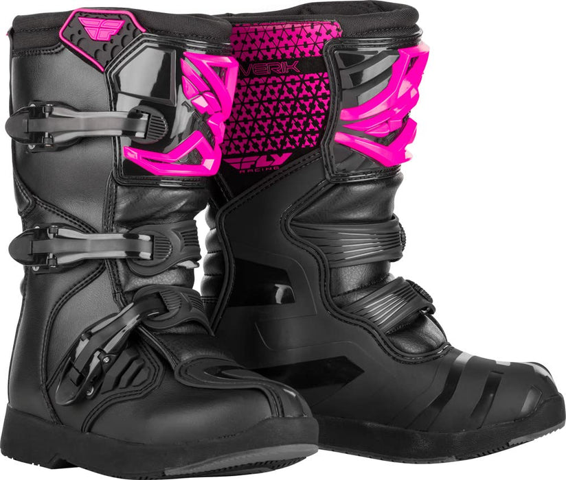 Fly Racing Maverick Mx Youth And Mini Boots (Pink/Black, 6) 364-67906