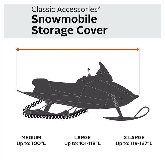 Classic Accessories Snowmobile Travel Cover, Fits snowmobiles 100"L