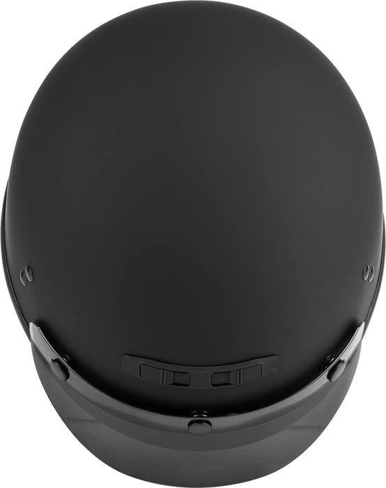 Gmax Gm-35 Motorcycle Street Half Helmet (Matte Black, X-Small) G1235073