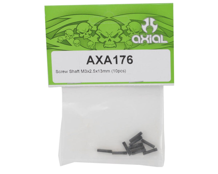 Axial AXA176 Screw Shaft M3x2.5x13mm Black 10 AXIC0176 Elec Car/Truck Replacement Parts