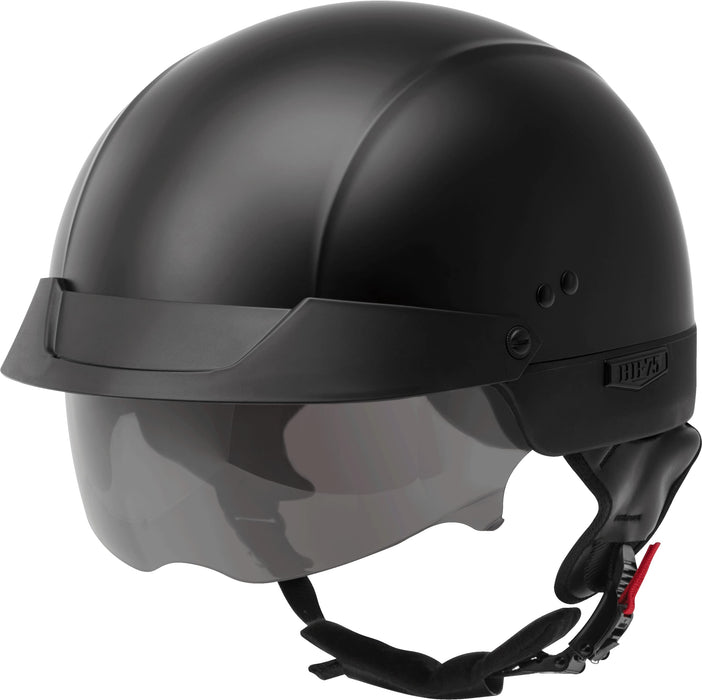 Gmax Hh-75 Motorcycle Street Half Helmet (Matte Black, X-Small) H1750073
