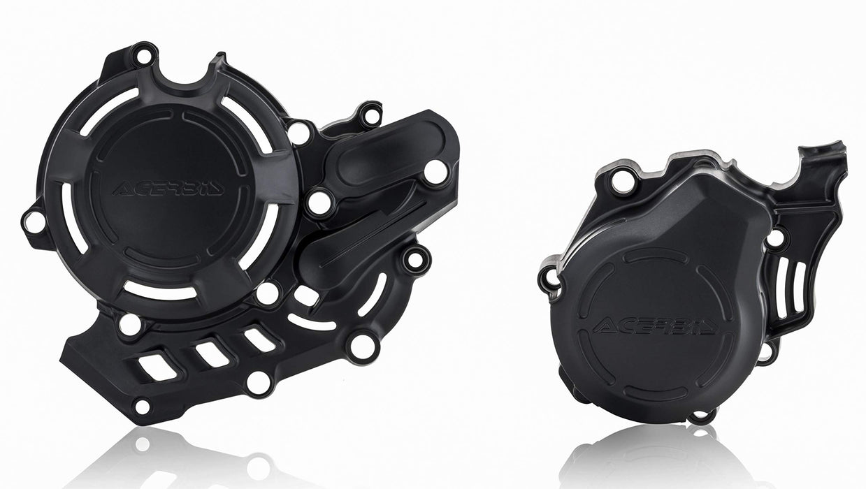Acerbis X-Power Engine Cover Kit (Black) For 16-22 Ktm 450Sxf 2709760001