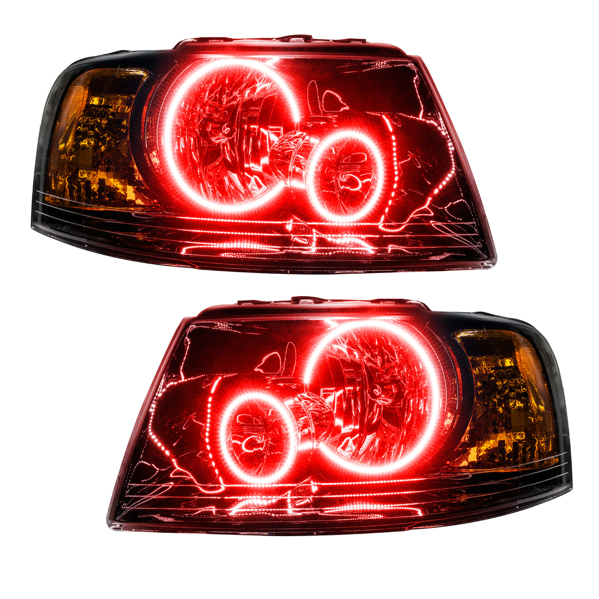 ORACLE Lighting 2003-2006 Ford Expedition Pre-Assembled LED Halo Headlights (Black Housing) MPN: 7154-003