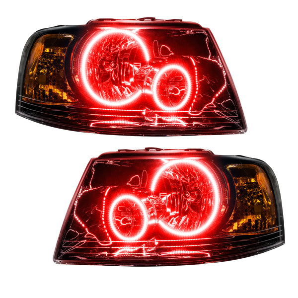 ORACLE Lighting 2003-2006 Ford Expedition Pre-Assembled LED Halo Headlights (Black Housing) MPN: 7154-003