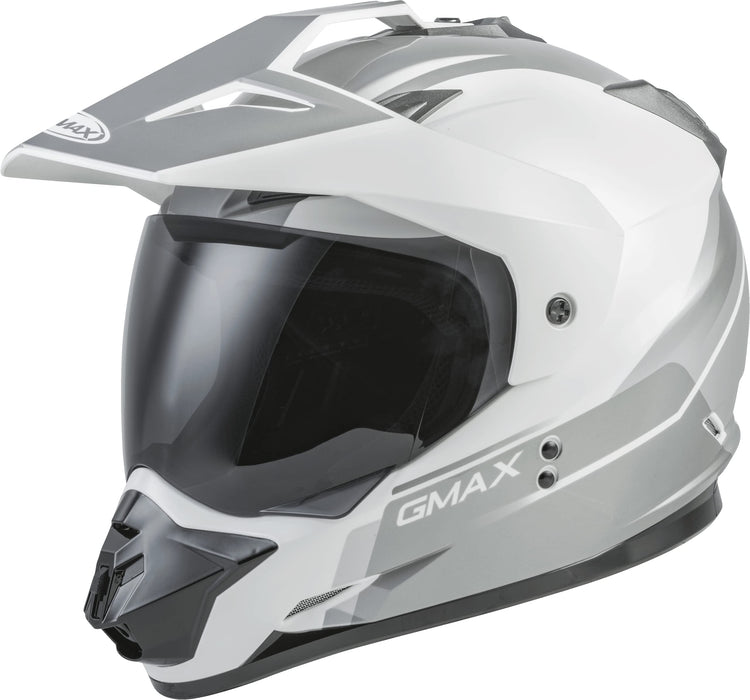 Gmax Gm-11 Dual Sport Helmet (White/Grey, Large) G1113246